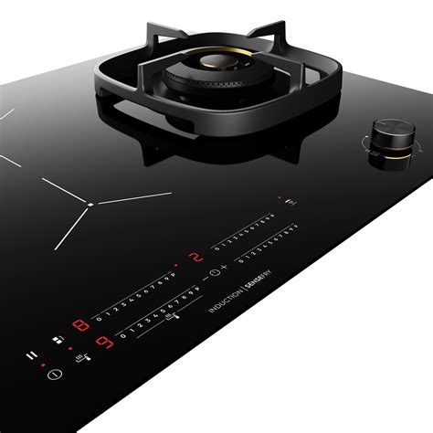 hybrid gas and induction stove
